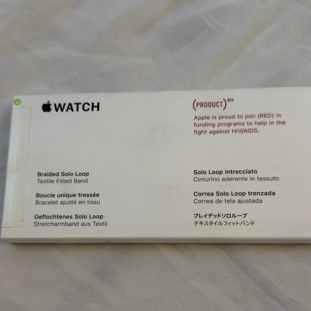 Apple Watch Braided Solo Loop Band - Product Red